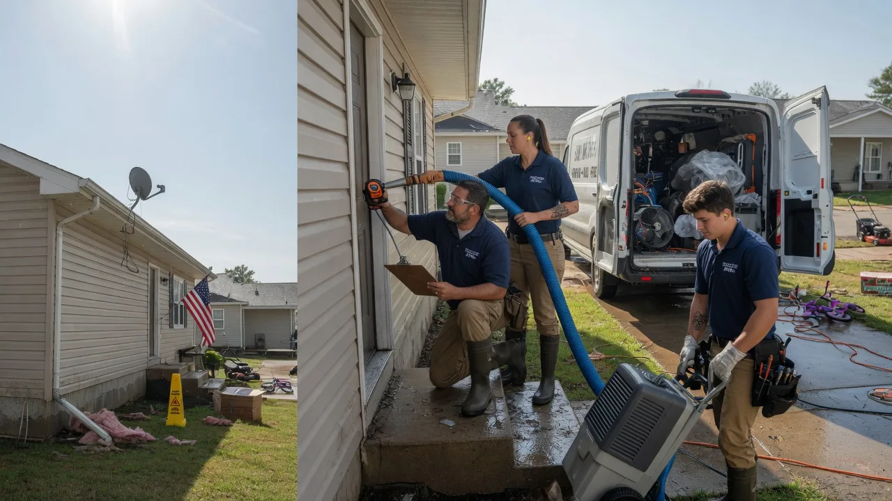 Ceiling Water Damage Restoration in Downs, KS near me